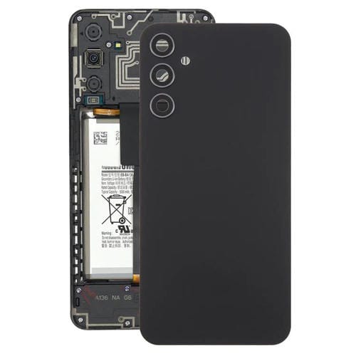 Carcasa trasera con tapa para lente de cámara para Samsung Galaxy A34 SM-A346B (negro)