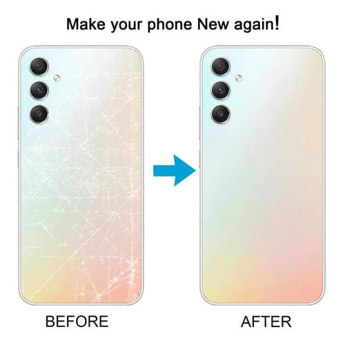 Carcasa trasera con tapa para lente de cámara para Samsung Galaxy A34 SM-A346B (verde)