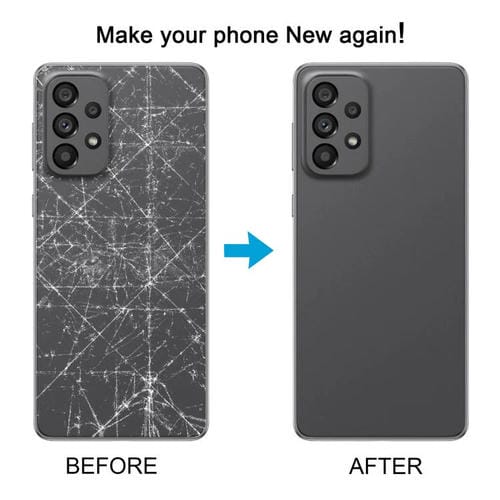 Carcasa trasera para Samsung Galaxy A73 SM-A736B (gris)