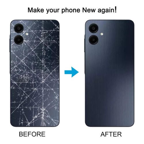 Carcasa trasera para Samsung Galaxy A06s SM-A067F (negra)