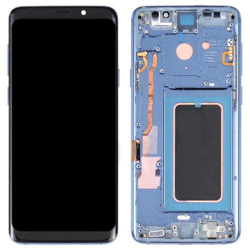 Ecrã LCD Super AMOLED Samsung Galaxy S9 G960F DS G960U G960W G9600 com Moldura (Azul)