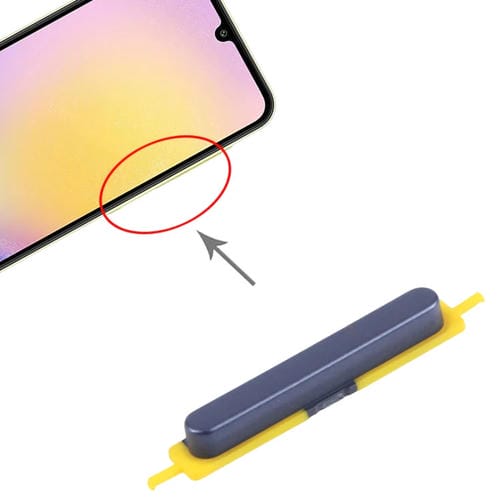 Power and Volume Buttons Samsung Galaxy A25 SM-A256B (10 Pieces) (Black)