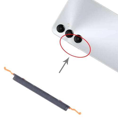 Ein- / Ausschalttaste und Lautstärke Samsung Galaxy A05s 5G SM-A057F (10 Stück) (Schwarz)