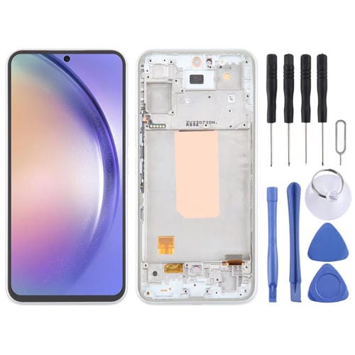 Schermo LCD OLED Samsung Galaxy A54 5G SM-A546 6.43'' con Cornice (Bianco)