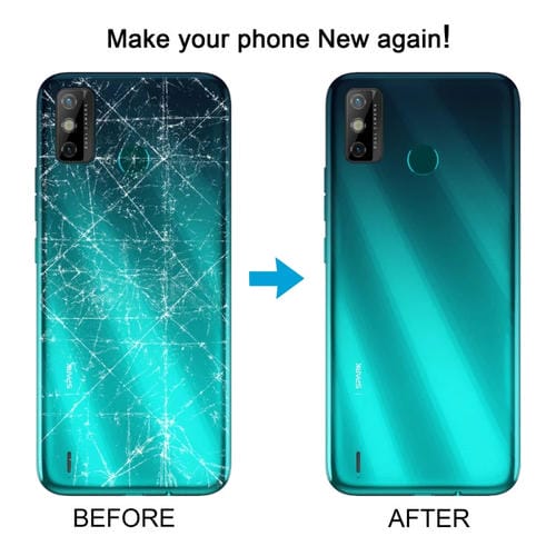 Couvercle arrière de batterie Tecno Spark 6 Go (Blanche) Original