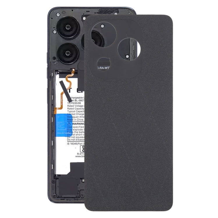 Tapa Trasera de Batería Tecno Spark 20C Función Cubierta Original (Negro)