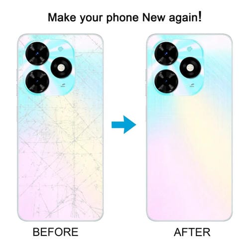 Coperchio Posteriore della Batteria Tecno Spark 20C Copertura Funzione Originale (Nero)