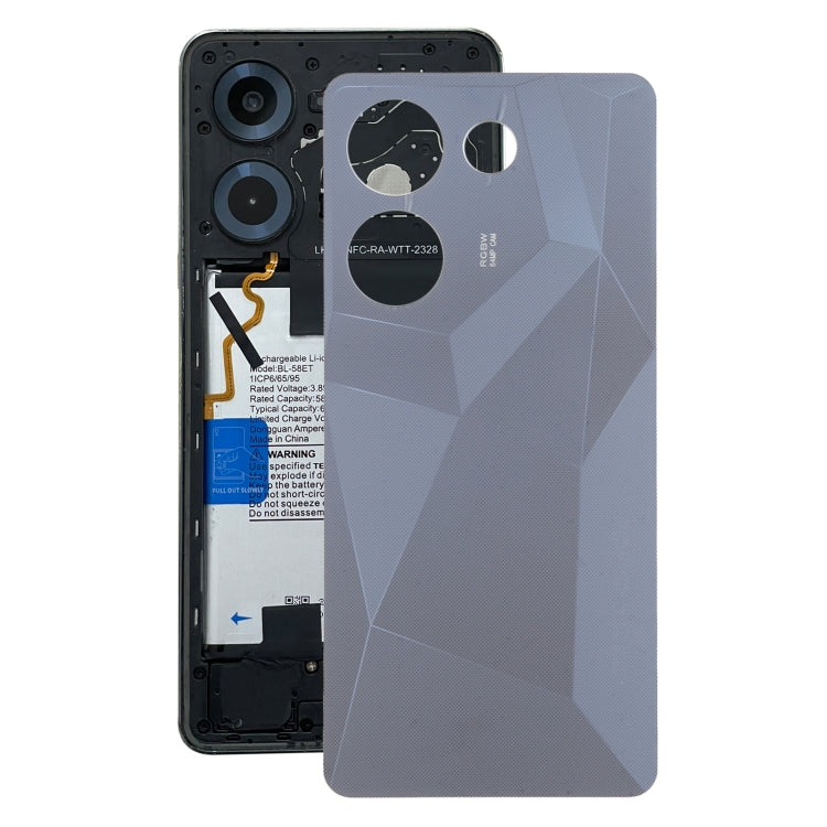Couvercle arrière de la batterie Tecno Camon 20 Pro (Noir) Original