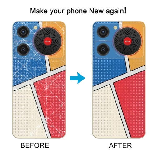 Couvercle arrière en verre batterie avec adhésif ZTE Nubia Music Z2353 (Multicolore)