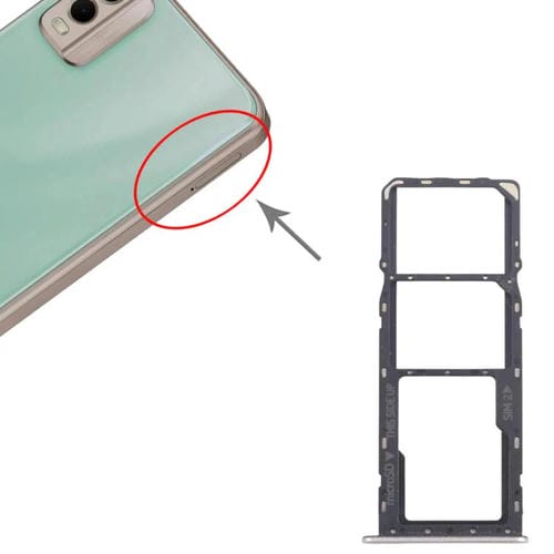 Original Nokia SIM Card Tray C32 + Micro SD (Golden)