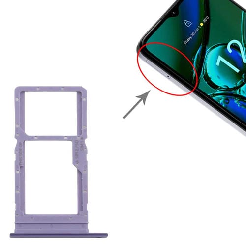 Tabuleiro Cartão SIM Original Nokia G42 + Tabuleiro Micro SD (Roxo)
