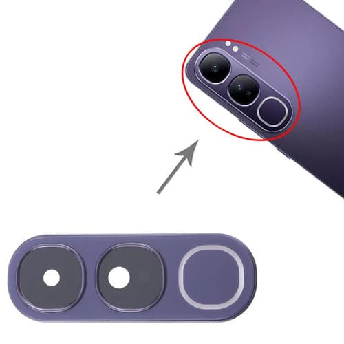 Copertura della lente della fotocamera posteriore Vivo V40 Lite 5G Versione Idn (Viola)