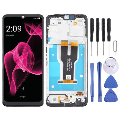 Ecrã Completo com Moldura T-Mobile Revvl 6X 5G (Preto)