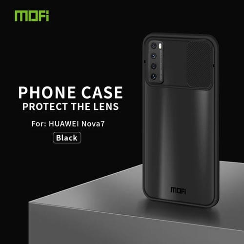 Para Huawei nova 7 MOFI Xing Dun Series PC + TPU Anti-peep Carcasa protectora todo incluido impermeable y anti-caída, Translúcido Frosted (Negro)