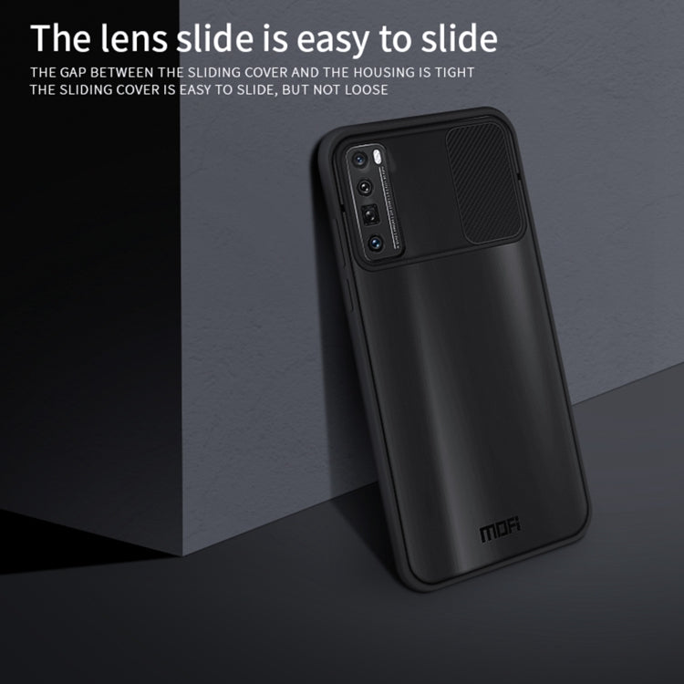 Para Huawei nova 7 Pro MOFI Xing Dun Series PC + TPU Anti-peep Carcasa protectora todo incluido impermeable y anti-caída, Translúcido Frosted (Negro)