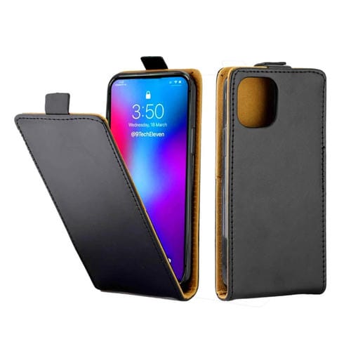 Funda para iPhone 12/12 Pro Business Style Vertical Flip TPU y Cuero Pu con Ranura para Tarjeta (Negro)