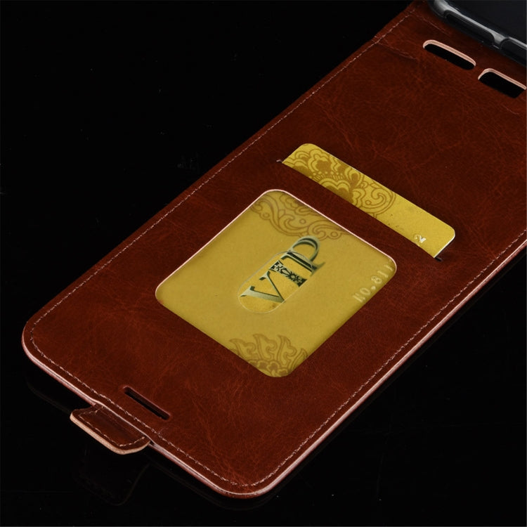 Para Nokia 3.4 R64 Funda protectora de cuero con solapa vertical con textura con ranuras para tarjetas y marco de fotos (marrón)