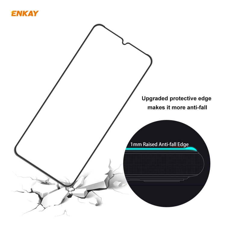 Para Motorola Moto E7 Plus ENKAY Hat-Prince Anti-drop Full Glue Vidrio templado Película de pantalla completa Protector anticaída