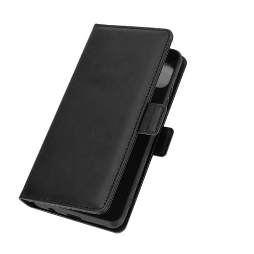 Para Motorola Moto G 5G Estuche de cuero abatible horizontal con hebilla magnética de doble cara con soporte, ranuras para tarjetas y billetera (negro)