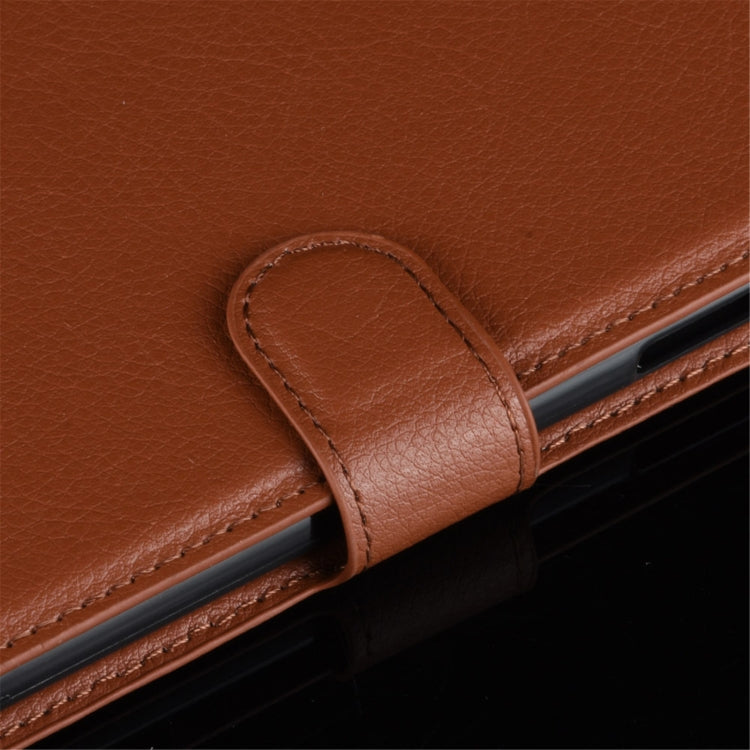 Para Nokia 5.4 Funda protectora con tapa horizontal con textura de litchi con soporte, ranuras para tarjetas y billetera