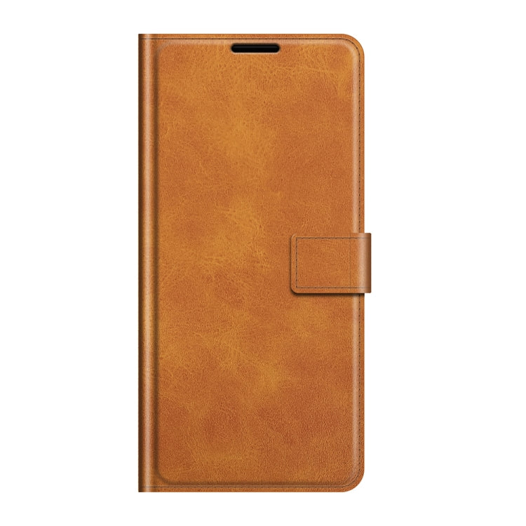 Para Google Pixel 5A Retro Becerro patrón Hebilla Horizontal Funda de cuero con soporte y ranuras para tarjetas y billetera (amarillo)
