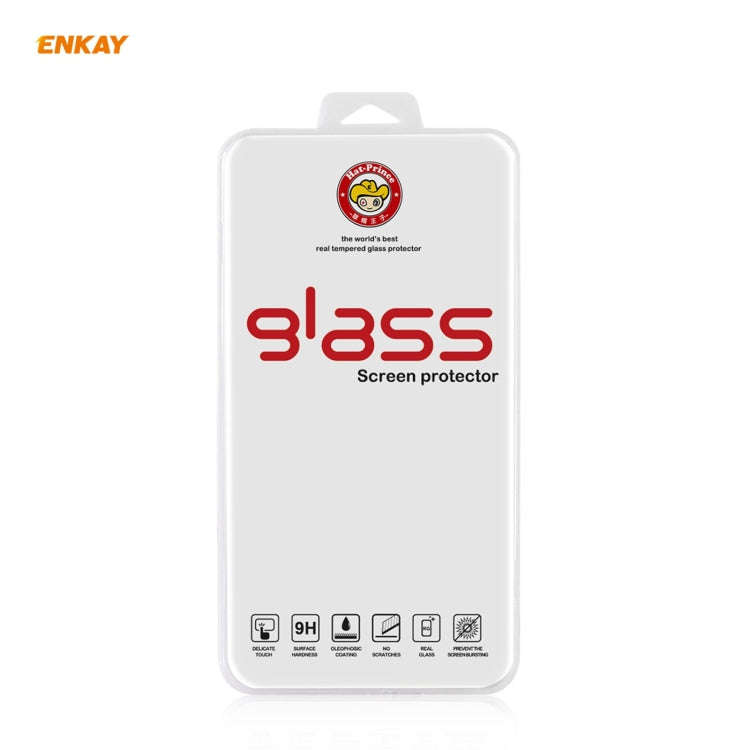 Para Huawei P50 Enkay Hat-Prince 0.26mm 9h 2.5D Cinturón de cristal templado de borde curvo