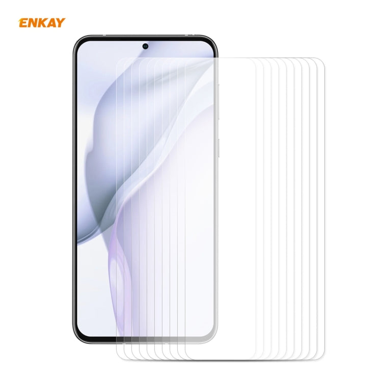 Para Huawei P50 10 PCS Enkay Hat-Prince 0.26mm 9h 2.5D Filos de vidrio templado de borde curvo