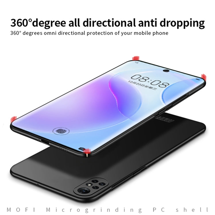Para Huawei Nova 8 Mofi Frosted PC Funda Dura Ultra-delgada (ROJO)