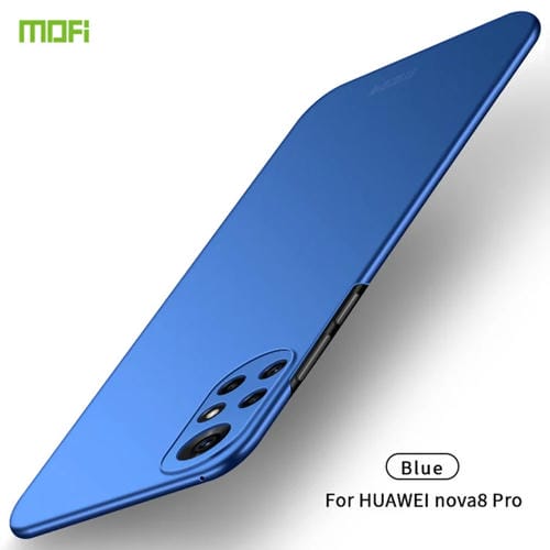 Para Huawei Nova 8 Pro Mofi Frosted PC Funda Duro Ultra-Thin (Azul)