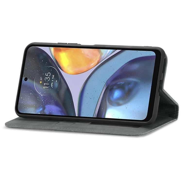 Funda de Cuero Magnética Retro Skin Feel para TCL 30 5G y 30+ 5G (Gris)