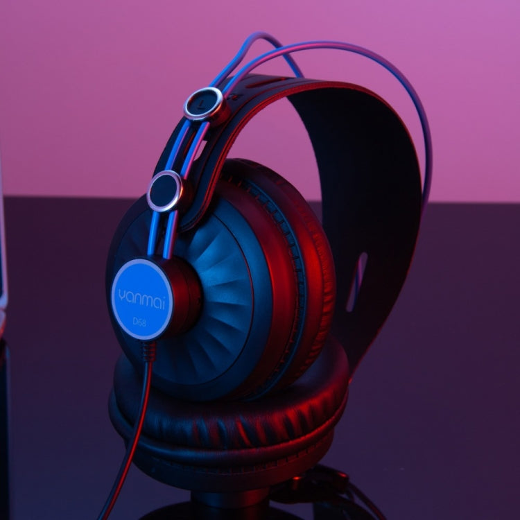 Auriculares Yanmai D68-A con Monitor de Grabación Livianos y Plegables (Dorado)