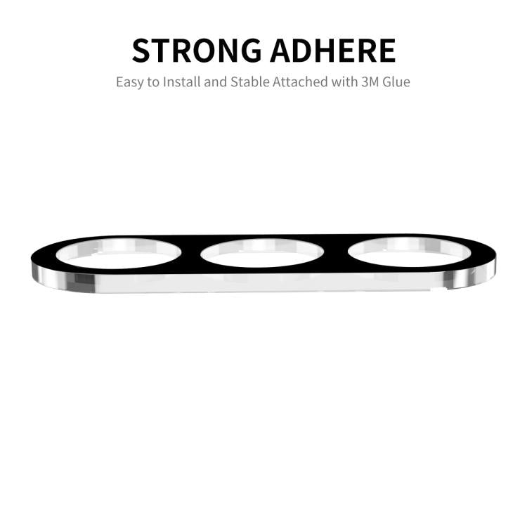 2 protectores de pantalla de vidrio templado ENKAY Hat-Prince 9H para cámara trasera de Samsung Galaxy S25 FE 5G (negro)