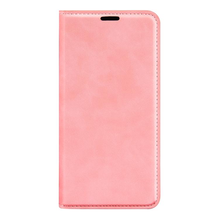 Funda de Cuero con Ventosa Magnética para iPhone 16E Retro-Skin (Rosa)