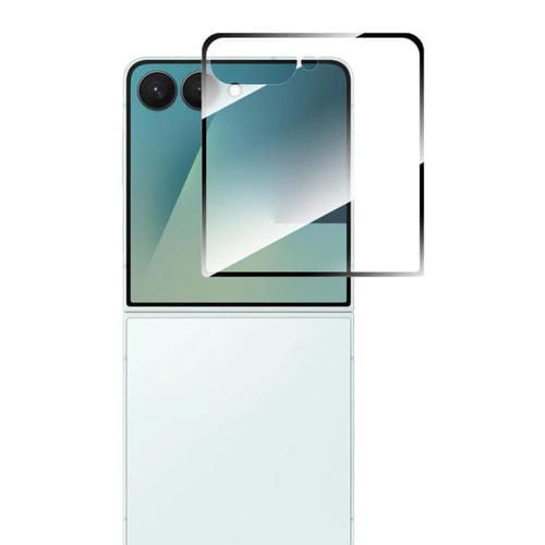 Película de vidrio templado ENKAY Hat-Prince con pegamento completo de alta calidad de aluminio y silicio para Samsung Galaxy Z Flip7