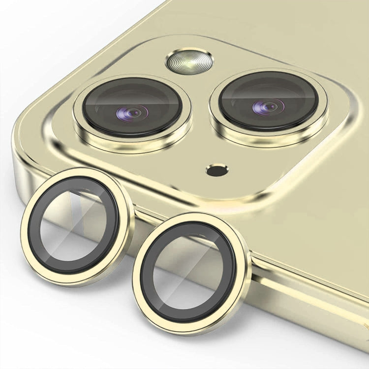 Película Completa de Vidrio para Lente de Cámara iPhone 15/15 Plus Enkay Antirreflejo (Amarillo) - MOVILSTORE