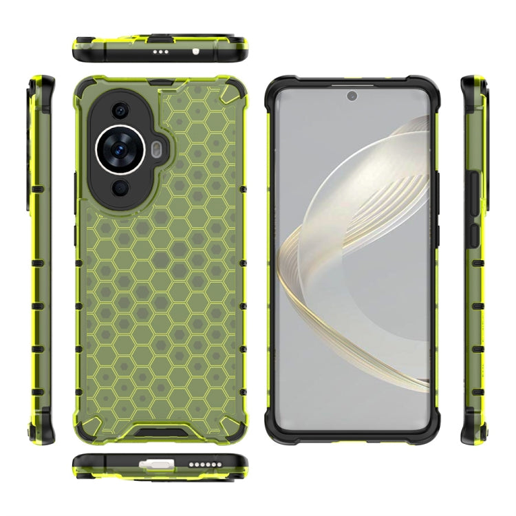 Estuche para Huawei Nova 11 Pro 4G a Prueba de Golpes Honeycomb (Verde)