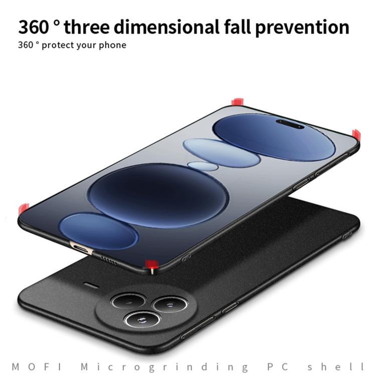 Funda ultrafina de policarbonato esmerilado con todo incluido para Xiaomi Civi 5 Pro MOFI Fandun Series (gris)
