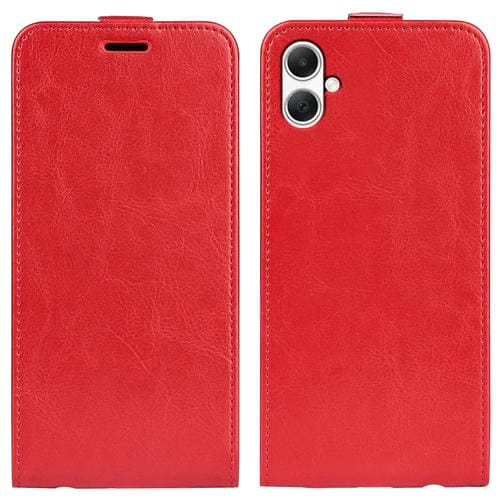 Funda de Teléfono Samsung Galaxy A05 R64 Cuero con Tapa Vertical Textura (Rojo)