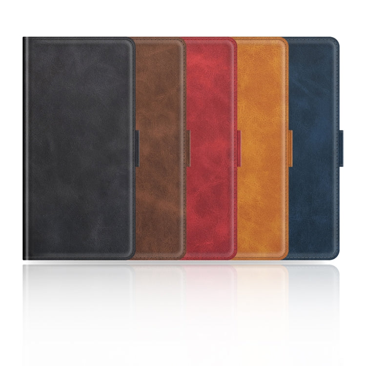 Funda de Cuero con Tapa Horizontal y Hebilla Magnética Doble Cara para Motorola Moto G Power 2025 (Azul Oscuro)
