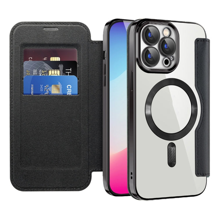 Funda de Cuero Antirrobo Magsafe Rfid para iPhone 16E (Morada)