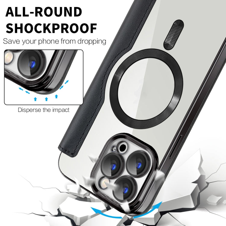 Funda de Cuero Antirrobo Magsafe Rfid para iPhone 16E (Morada)