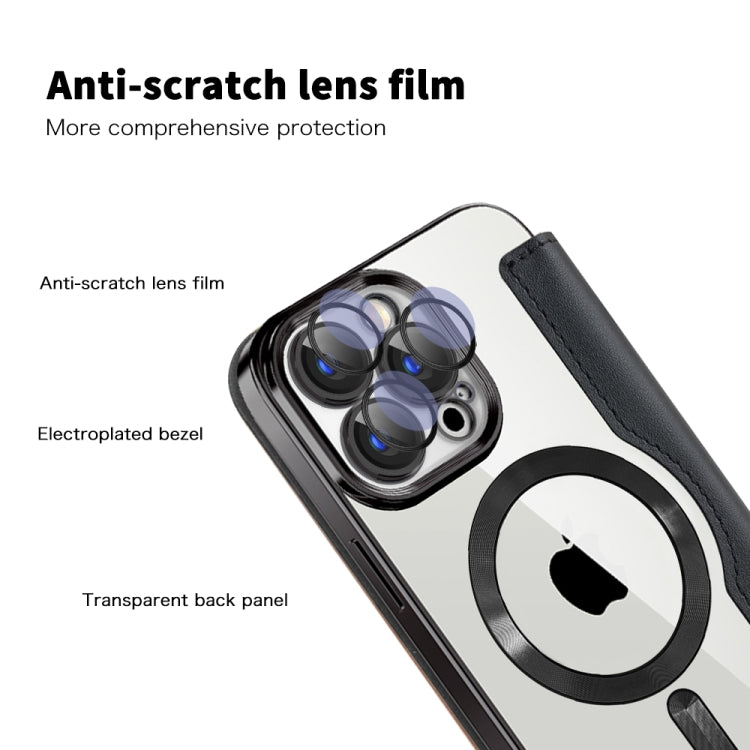 Funda de Cuero Antirrobo Magsafe Rfid para iPhone 16E (Morada)