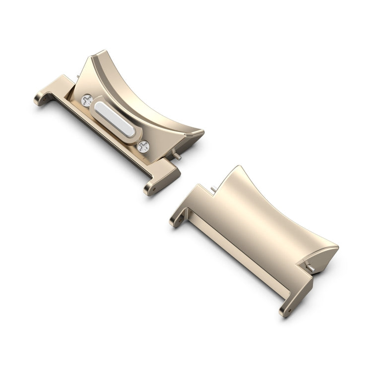 Samsung Galaxy Watch 5/5 Pro Band Connectors Button Style (Curved Metal, Starlight)