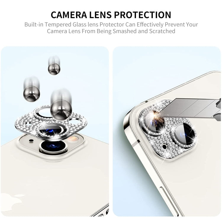 Lente de Cámara + Protector Vidrio Templado Enkay Hat-Prince Blink Diamond para iPhone 15/15 Plus (Colorido) - MOVILSTORE