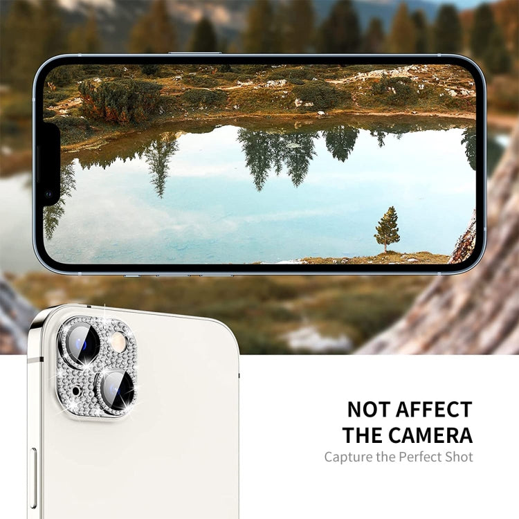 Lente de Cámara + Protector Vidrio Templado Enkay Hat-Prince Blink Diamond para iPhone 15/15 Plus (Dorado) - MOVILSTORE