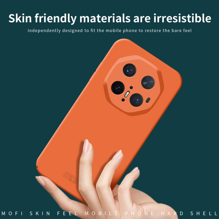 Funda para Teléfono Huawei Mate 70 Rs Mofi Qin Series con PC y Tacto Agradable (Naranja)