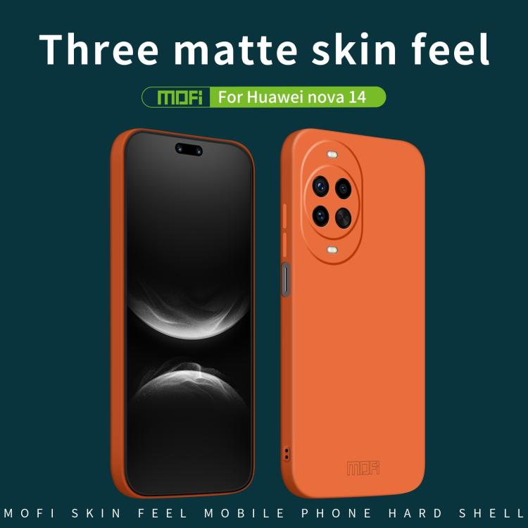 Funda de PC con diseño integral para Huawei nova 14 MOFI Qin Series (gris)