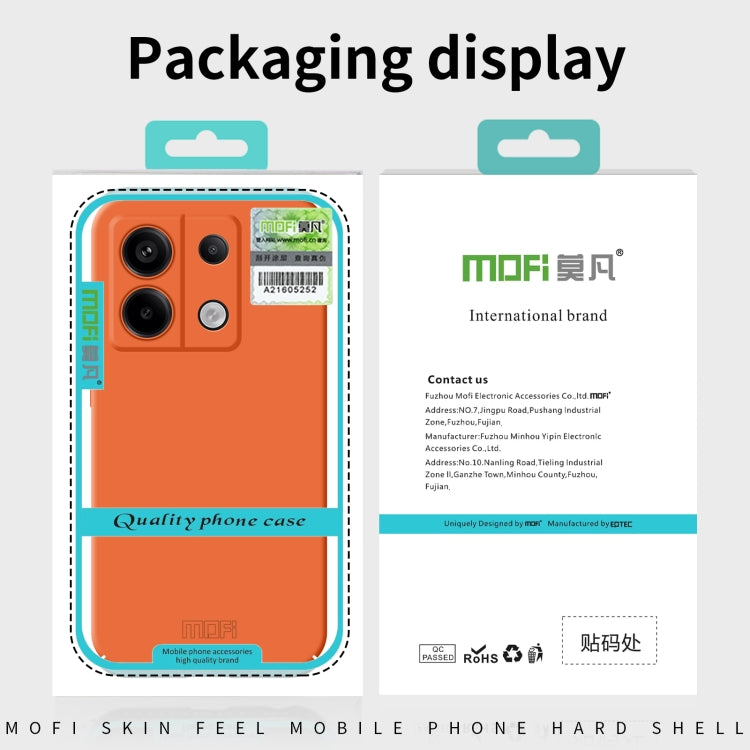 Funda de PC con todo incluido para Xiaomi 15s Pro MOFI Qin Series (naranja)