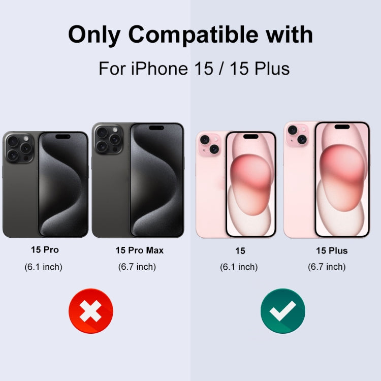 Protector de Lente de Cámara Northjo para iPhone 15/15 Plus Vidrio Templado con Anillo de Metal (Plata) - MOVILSTORE