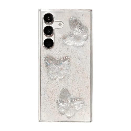 Funda para Teléfono Samsung Galaxy A54 5G TPU Mariposas de Cristal (Transparente)